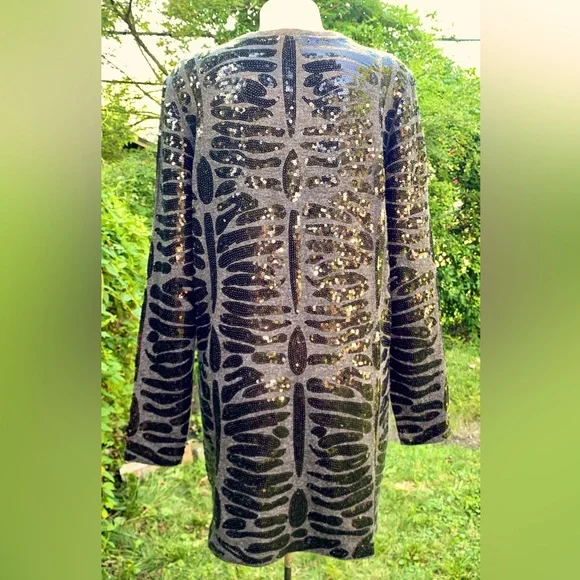 ❤️ Michael Kors   Sparkling Sequin sweater/dress   size L. Pl 37) - Picture 4 of 17